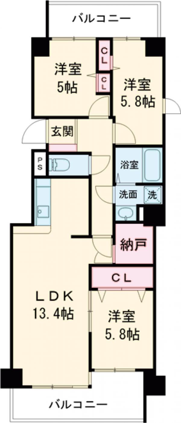 宇都宮プラザの間取り