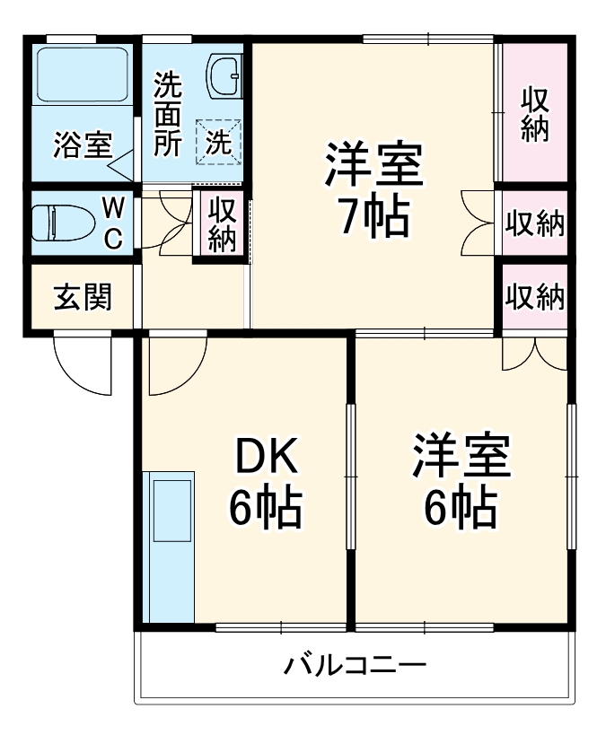 サンハイツ和合の間取り