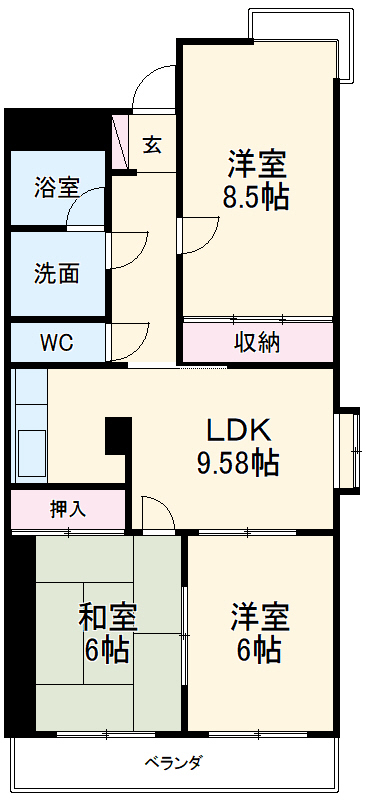 コンフォールFの間取り