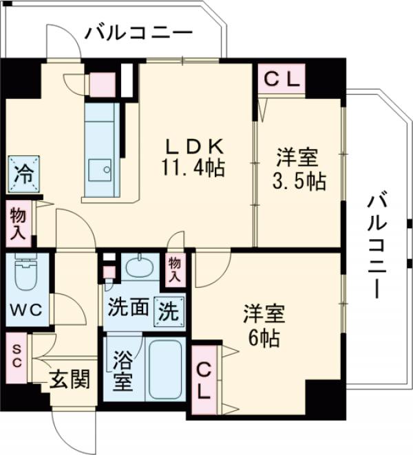 リテラス三ノ輪ウエストの間取り