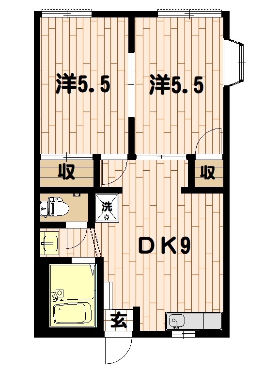 ヴェルドミールⅢ番館の間取り