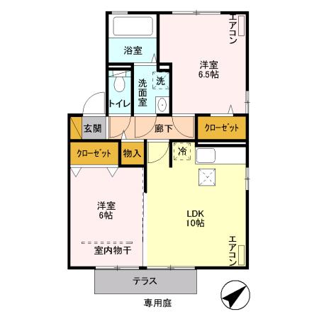 ベルボナールBの間取り