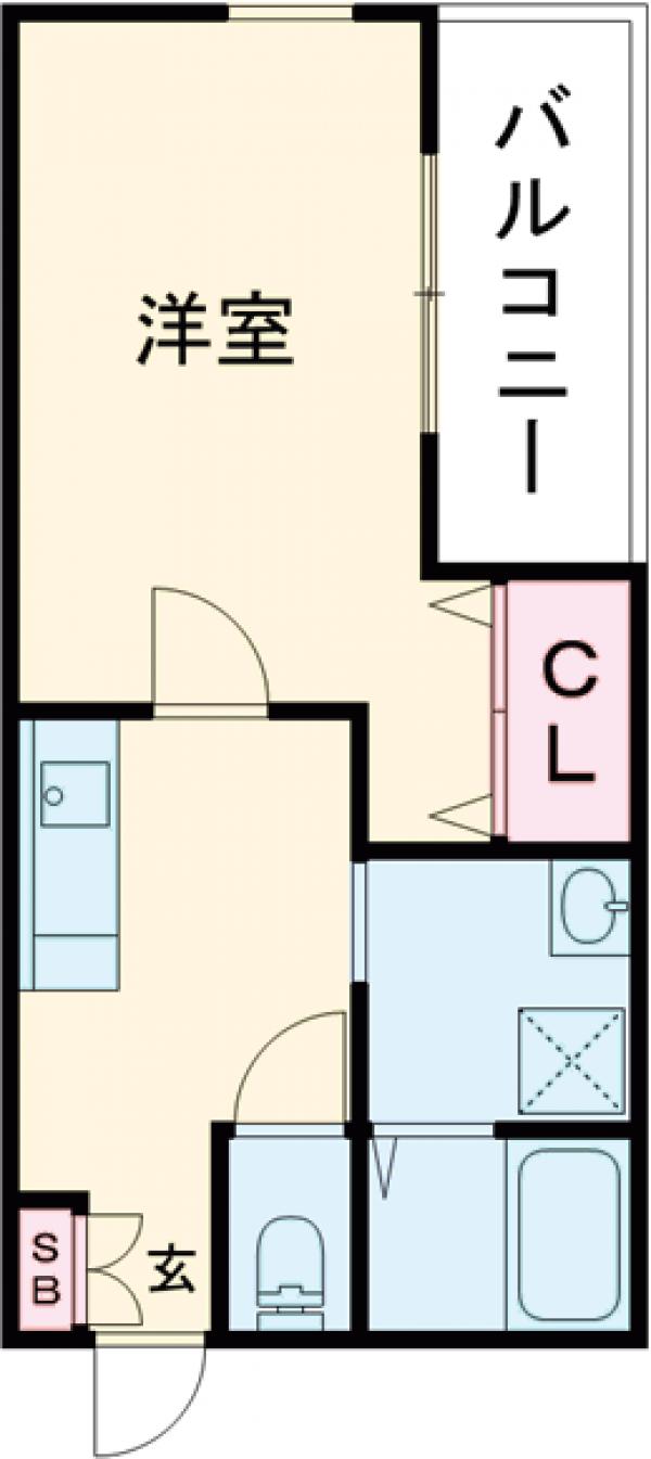 ユウパレス池上町の間取り