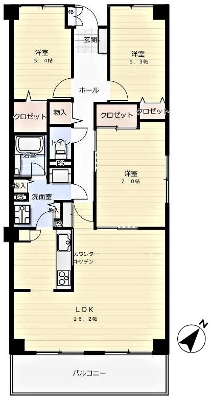 パレスヤマゴの間取り