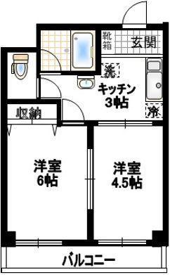 カーサマレーア武蔵関の間取り