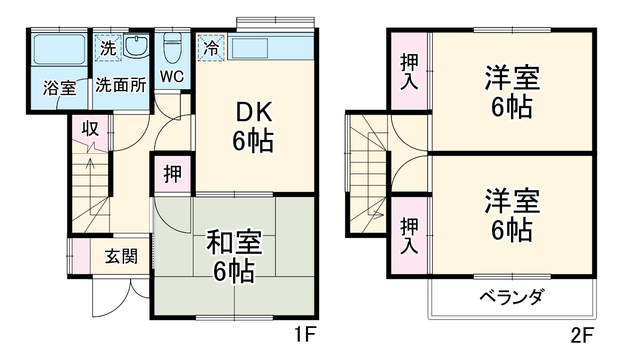 テラスハウス宮原の間取り