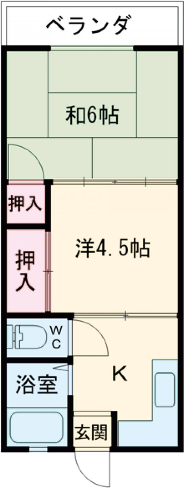 高浜マンションの間取り
