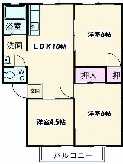 グランディ南行徳の間取り