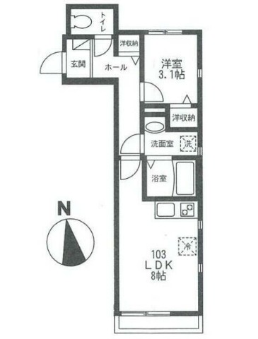 フルール大原の間取り