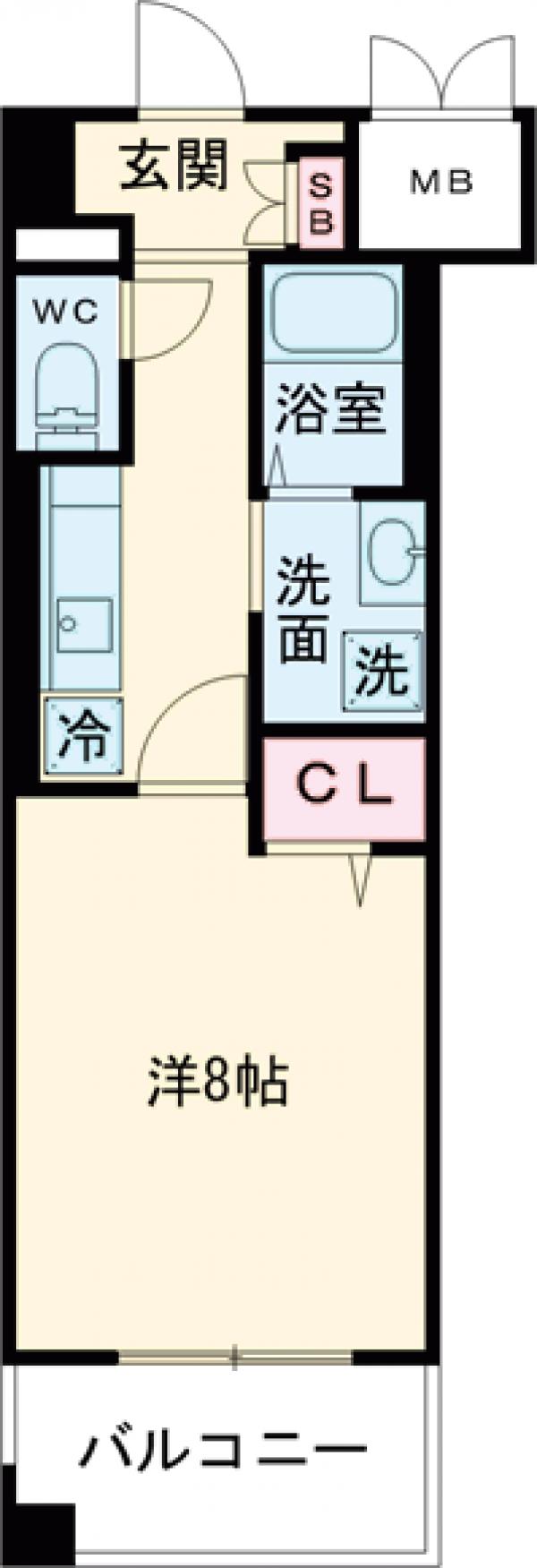 Caisse大橋(ケイスオオハシ)の間取り