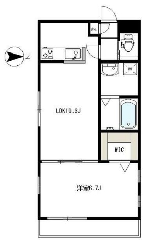 レジデンス上用賀の間取り