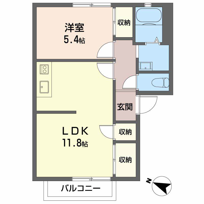 ヴィラージュときわの間取り