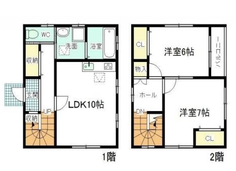中央六丁目チャーミーの間取り