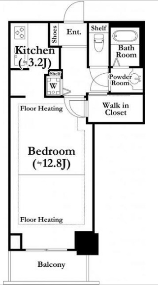 河田町ガーデン1の間取り