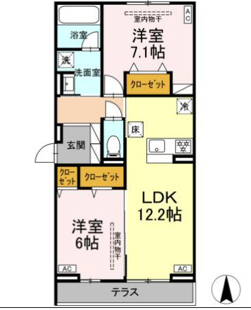 メリディアン ウェストの間取り