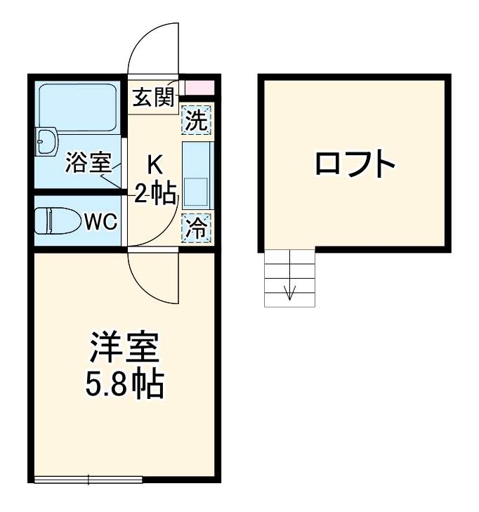 アリア梶ヶ谷の間取り