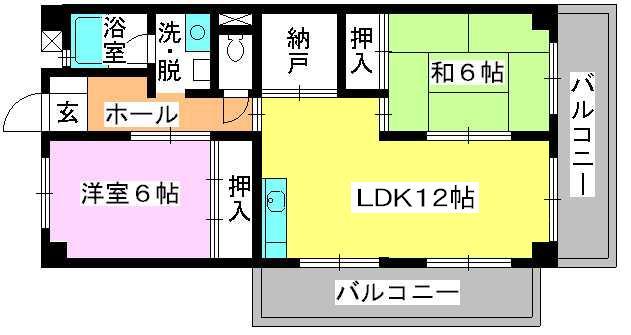シティハイツ篠栗の間取り