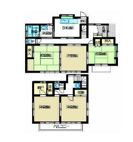 森山様貸家の間取り