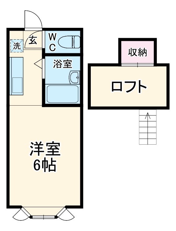 パンシオンユーカリが丘No2の間取り
