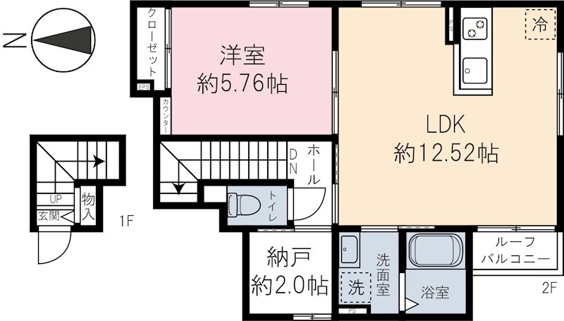 Peek-a-booの間取り