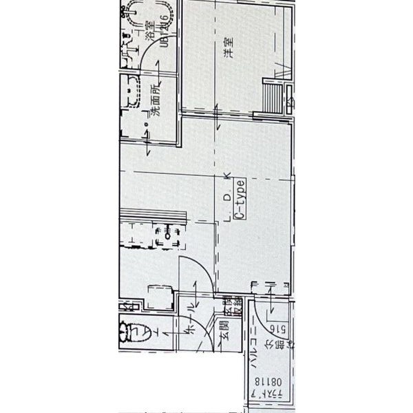 仮称)中岡崎新築APの間取り