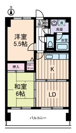 石原の完工年月(1997年3月)築の賃貸マンションの間取り