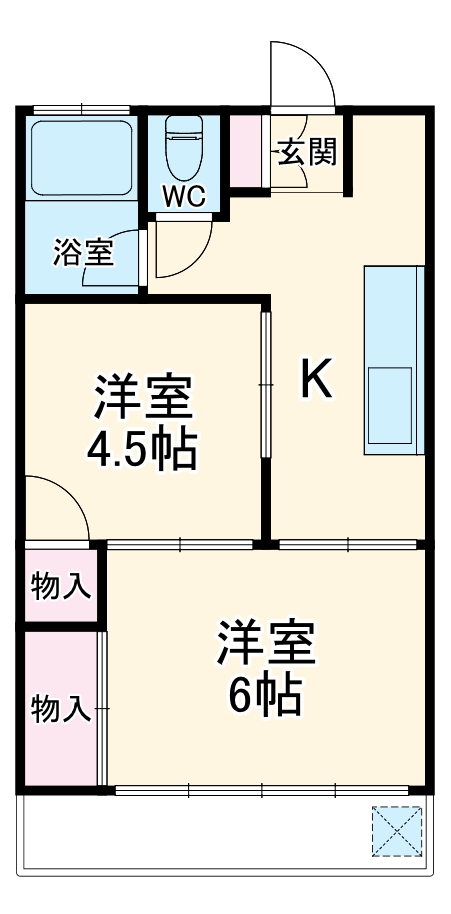 シマムラマンションの間取り
