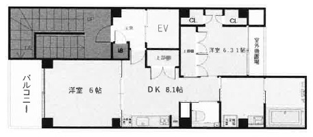 リゾ京都二条の間取り