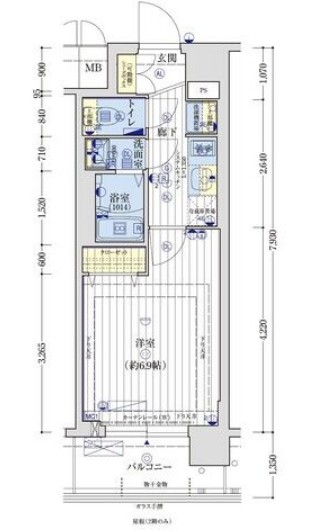 アクアプレイス京都千本丸太町 の間取り