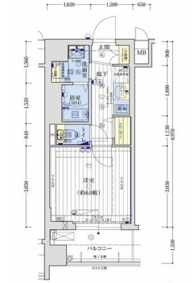 アクアプレイス京都千本丸太町 の間取り