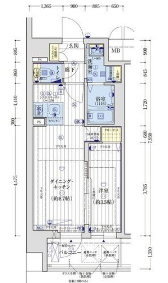 アクアプレイス京都千本丸太町 の間取り