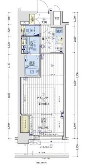 アクアプレイス京都千本丸太町 の間取り