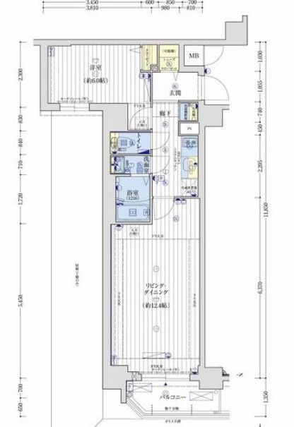 アクアプレイス京都千本丸太町 の間取り