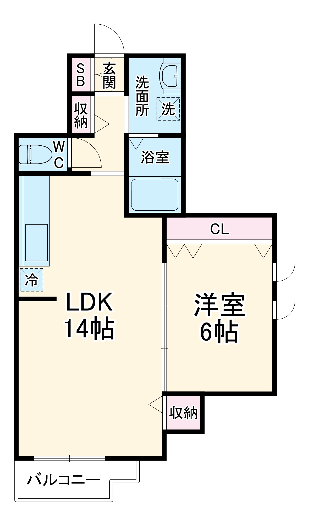 フローリッシュ大久保Ⅱの間取り