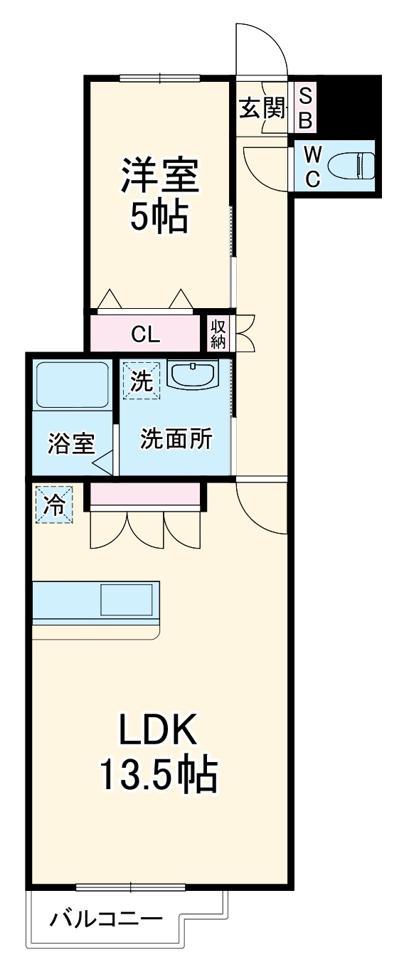 フローリッシュ大久保Ⅱの間取り
