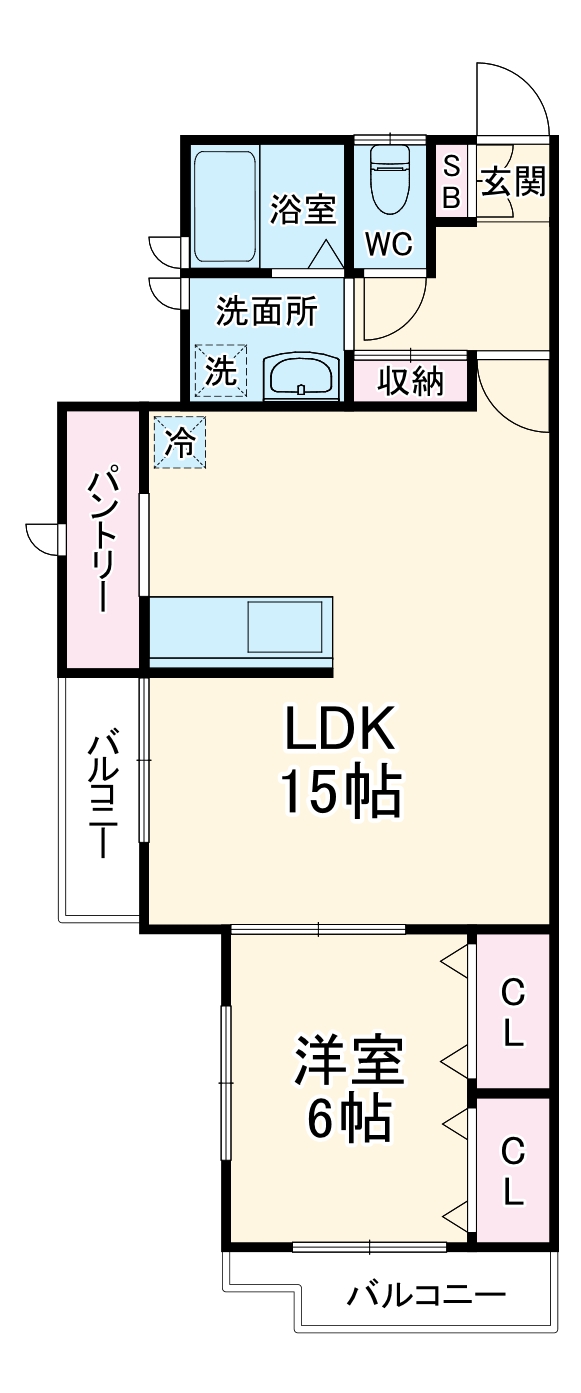 フローリッシュ大久保Ⅱの間取り