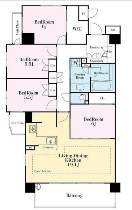 ジェイパーク?船橋フェアステージの間取り