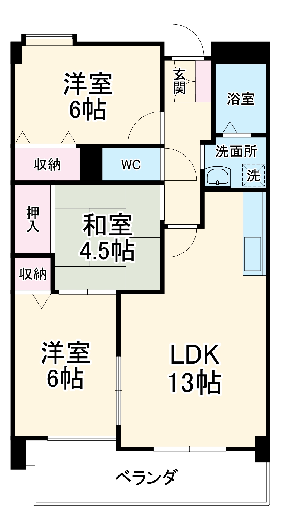エミナンス社台の間取り