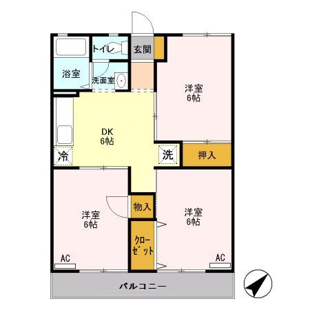 サンパレストミタの間取り