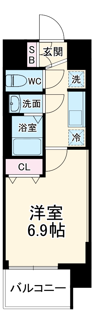 アクアプレイス京都千本丸太町 の間取り