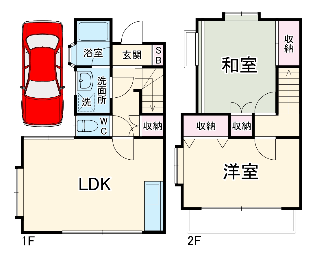 ジュネスフヨー都町の間取り