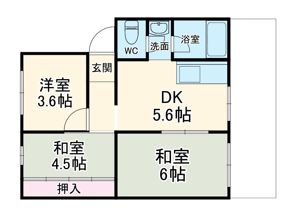 メゾン冨田の間取り