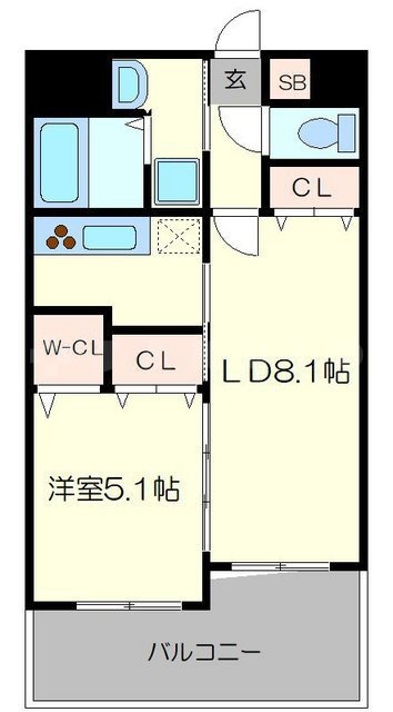 ルーエ五条堀川の間取り
