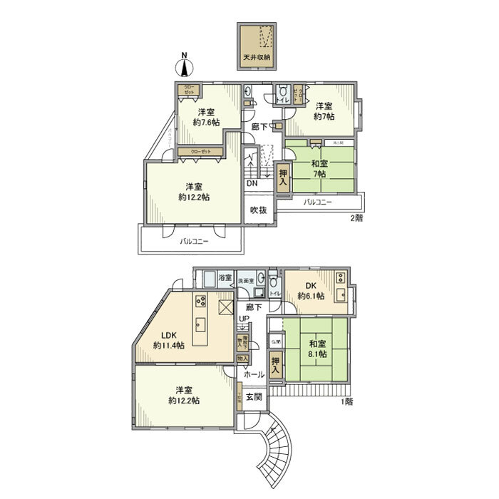 上永谷戸建の間取り
