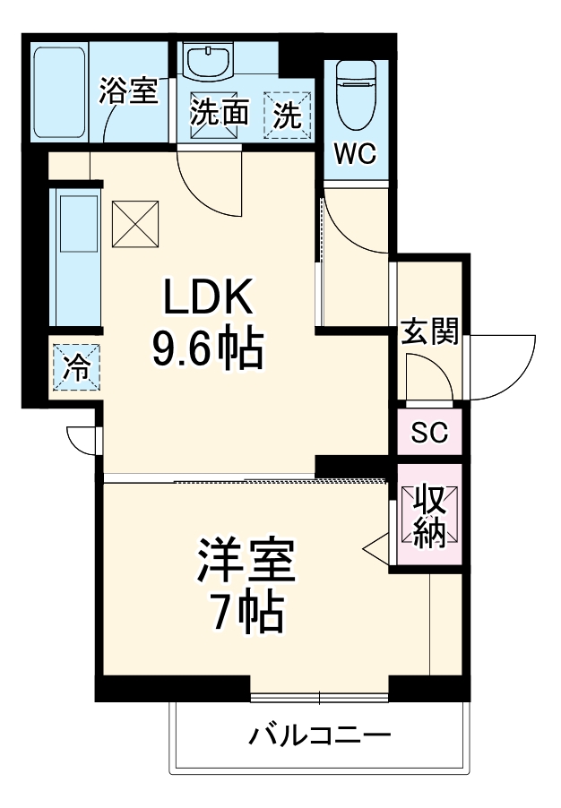 Noble raffiner東大宮の間取り