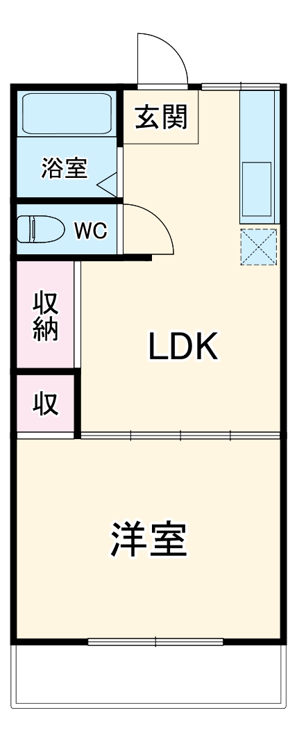 コーポ緑風の間取り