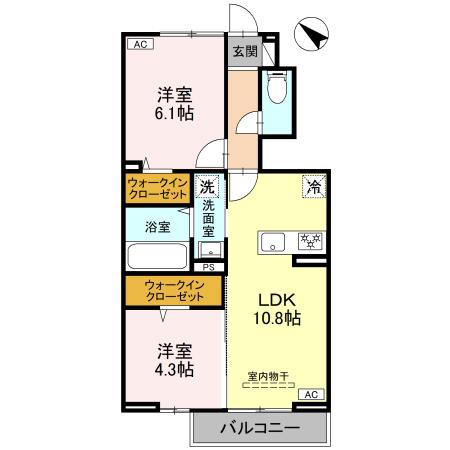 CLASSEUM桶川泉Ⅲの間取り