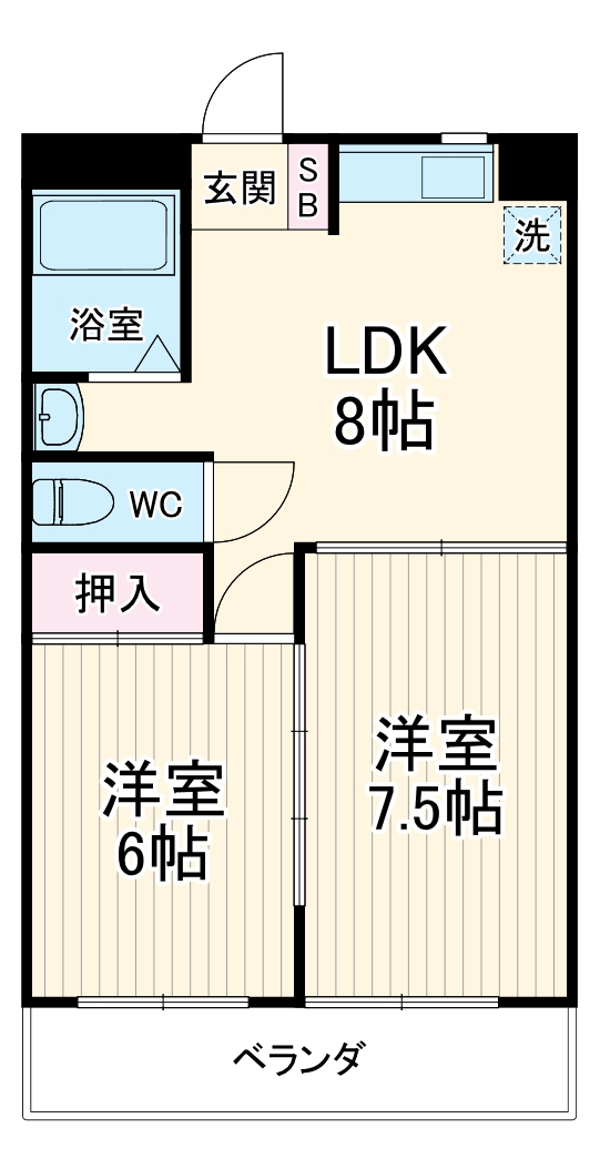 コーポ第2みどり台の間取り