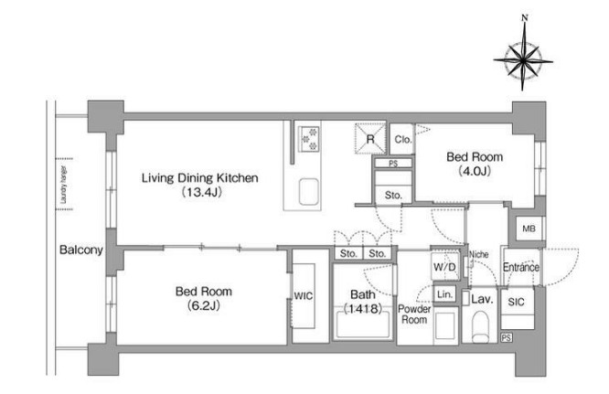 コンフォリア・リヴ永福町の間取り