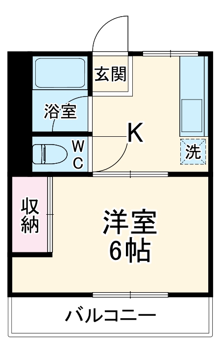 新松戸の完工年月(1986年1月)築の賃貸アパートの間取り